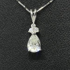 .89CTW Diamond Pear Pendant Necklace
